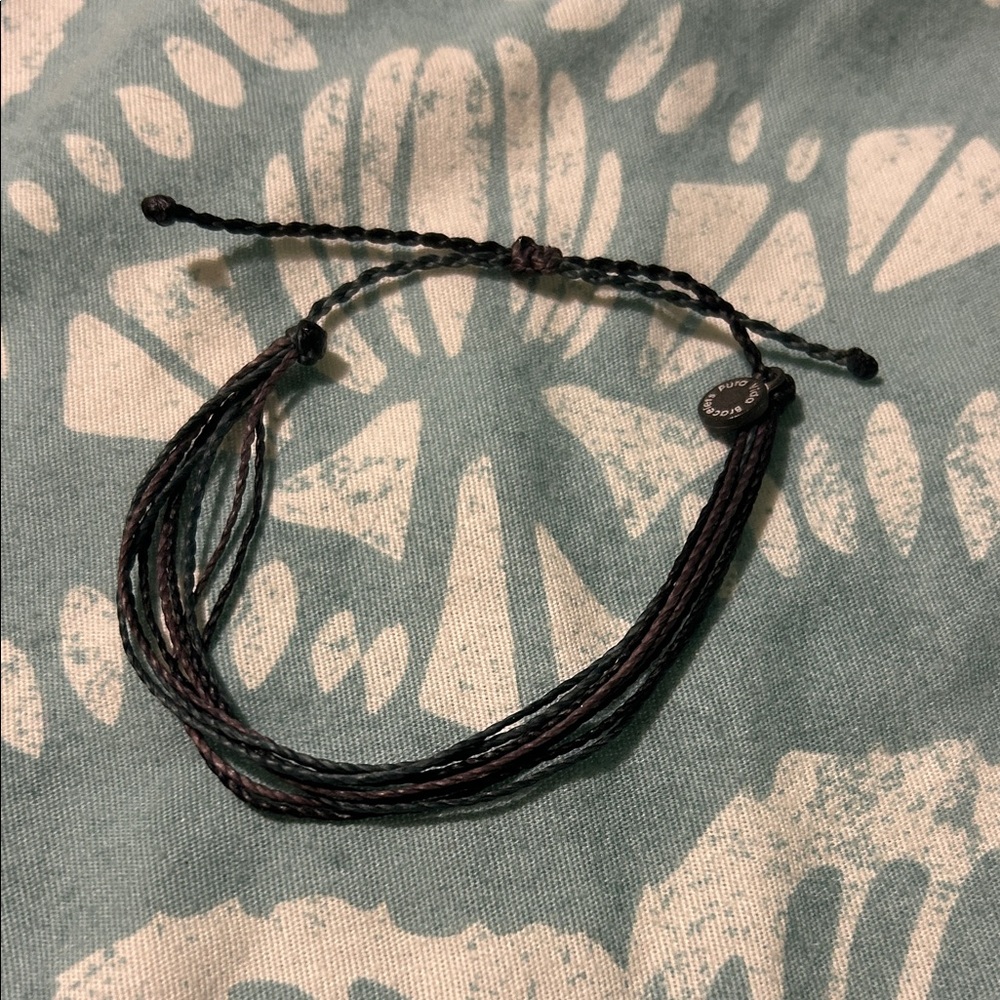 Pura Vida Black and Purple Bracelet